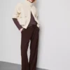Textured wide leg pants Textured wide leg pants