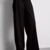 Textured wide leg pants Textured wide leg pants