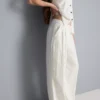 Textured wide leg pants Textured wide leg pants