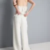 Textured wide leg pants Textured wide leg pants