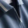 Textured zip-neck polo shirt Textured zip-neck polo shirt