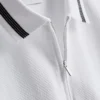 Textured zip-neck polo shirt Textured zip-neck polo shirt