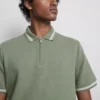 Textured zip-neck polo shirt Textured zip-neck polo shirt