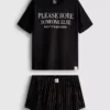 The devil wears prada slogan shorty pajamas The devil wears prada slogan shorty pajamas