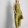 The edit a-line wide-strap linen top The edit a-line wide-strap linen top