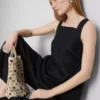 The edit a-line wide-strap linen top The edit a-line wide-strap linen top