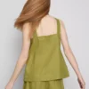 The edit a-line wide-strap linen top The edit a-line wide-strap linen top