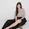 The edit circle cotton midi skirt The edit circle cotton midi skirt