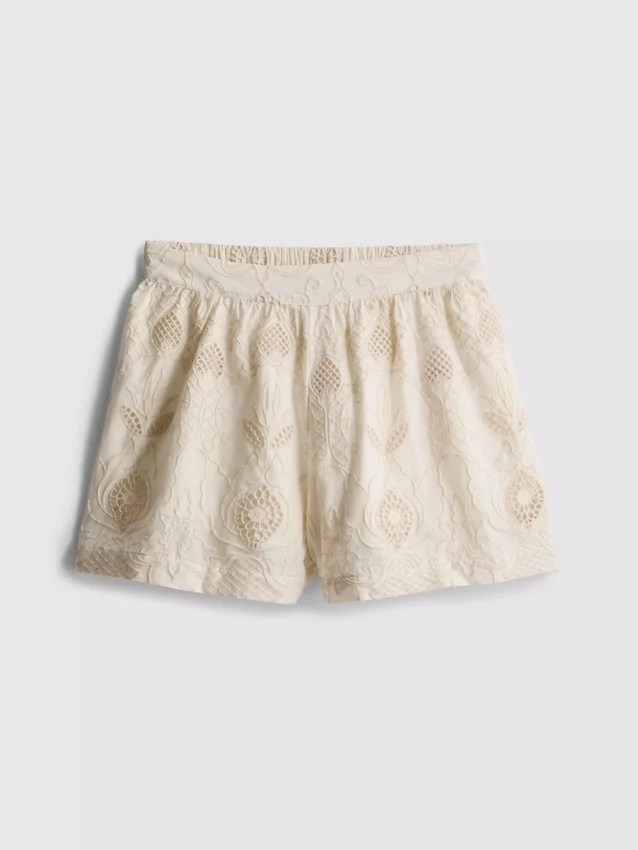 The edit cotton broderie shorts The edit cotton broderie shorts