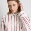The edit cotton-rich striped poplin shirt The edit cotton-rich striped poplin shirt