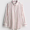 The edit cotton-rich striped poplin shirt The edit cotton-rich striped poplin shirt