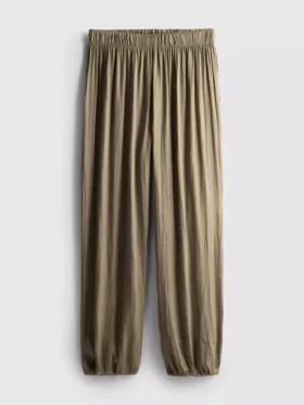 The edit cuffed satin pants