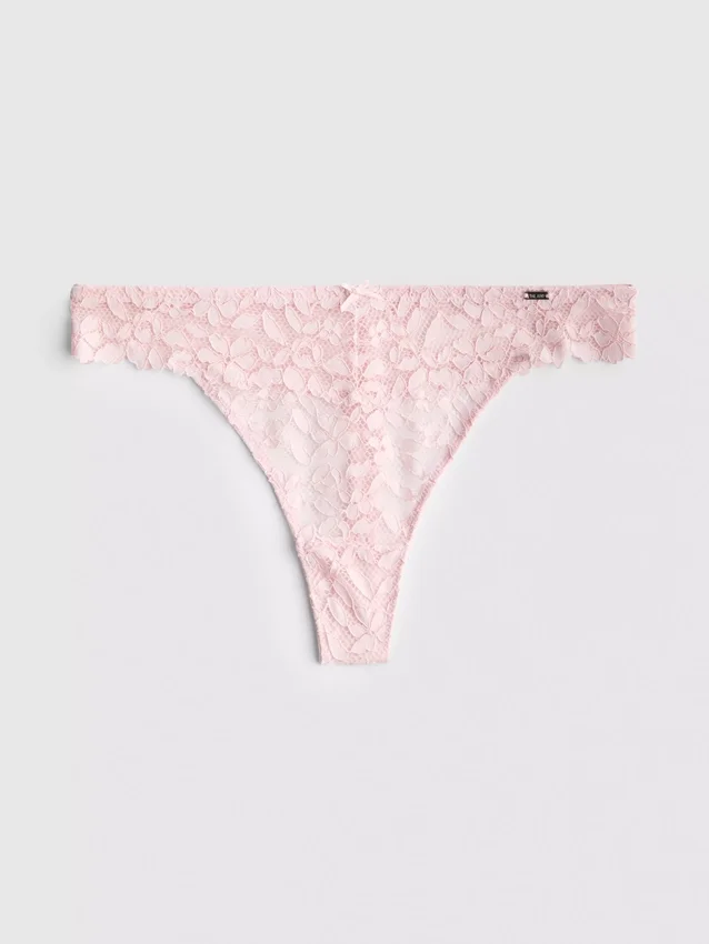 The edit floral lace thong The edit floral lace thong