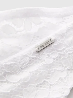 The edit floral lace thong