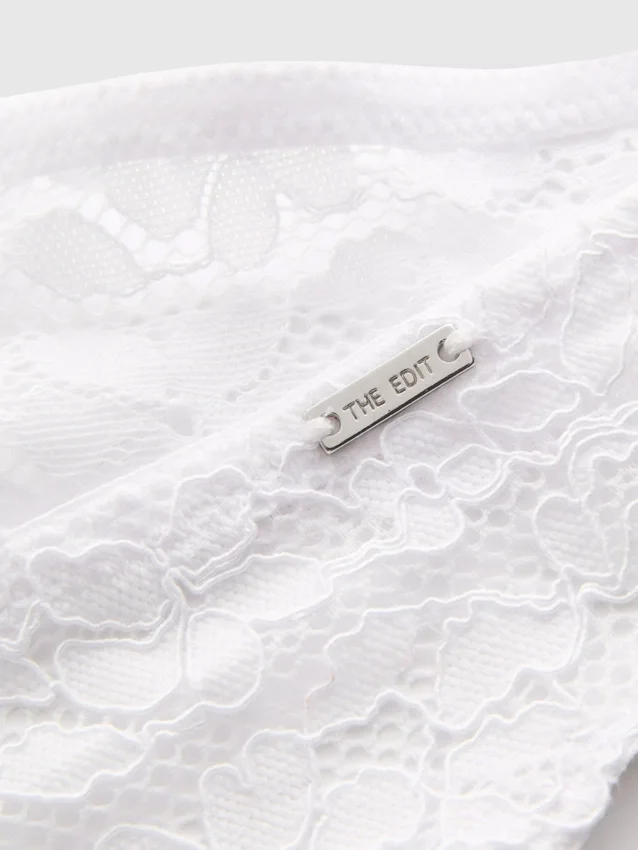 The edit floral lace thong The edit floral lace thong