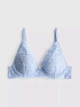 The edit high apex floral lace bra