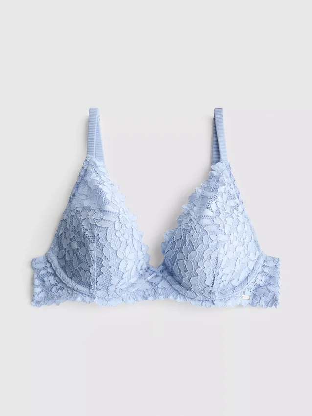 The edit high apex floral lace bra The edit high apex floral lace bra
