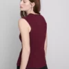 The edit knitted button-through tank top The edit knitted button-through tank top