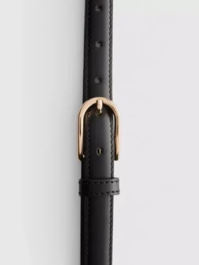 The edit leather skinny belt The edit leather skinny belt