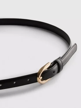 The edit leather skinny belt The edit leather skinny belt