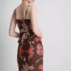 The edit linen-blend printed tank top The edit linen-blend printed tank top