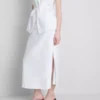 The edit linen maxi skirt