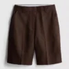 The edit linen pleated bermuda shorts The edit linen pleated bermuda shorts