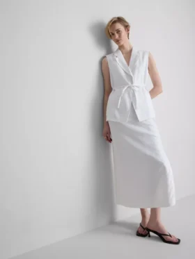 the edit linen tie detail vest 1 280x373 - The edit linen tie-detail vest