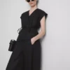 The edit linen v-neck wrap top