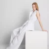 The edit pleated linen wide-leg pants The edit pleated linen wide-leg pants