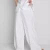 The edit pleated linen wide-leg pants The edit pleated linen wide-leg pants