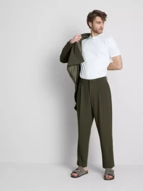 The edit plisse pants