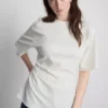 The edit ruched asymmetrical tee