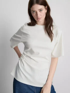 the edit ruched asymmetrical tee 2 1 280x373 - The edit ruched asymmetrical tee
