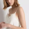 The edit satin lace asymmetrical slip dress The edit satin lace asymmetrical slip dress