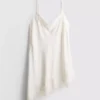 The edit satin lace asymmetrical slip dress The edit satin lace asymmetrical slip dress