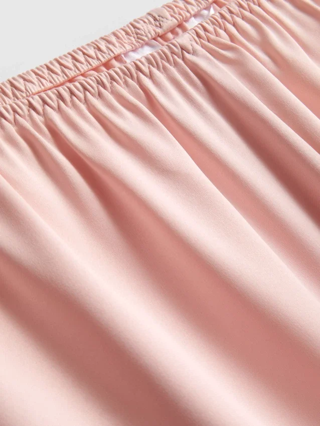 The edit satin lace pajama shorts The edit satin lace pajama shorts