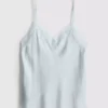 The edit silk-blend cami pajama top The edit silk-blend cami pajama top