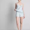 The edit silk blend pajama shorts The edit silk blend pajama shorts