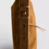 The edit suede fold-over crossbody bag The edit suede fold-over crossbody bag