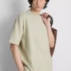 The edit textured cotton t-shirt The edit textured cotton t-shirt