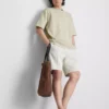 The edit textured cotton t-shirt The edit textured cotton t-shirt