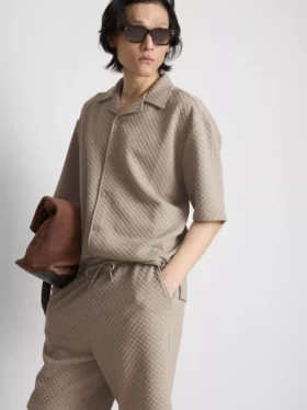 The edit textured shorts
