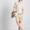 The edit textured zip polo shirt The edit textured zip polo shirt