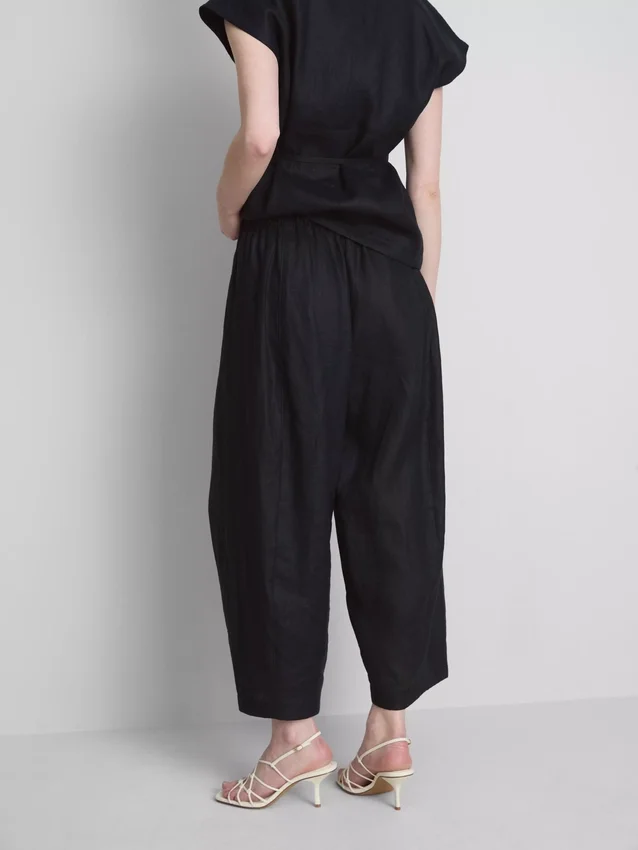 The edit wide-leg linen pants The edit wide-leg linen pants