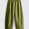 The edit wide-leg linen pants