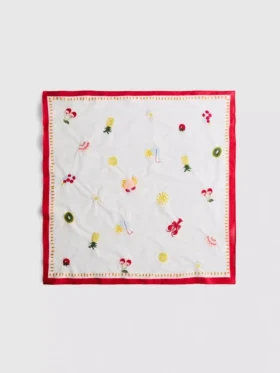 The primark scene | 55 x 55 embroidered scarf