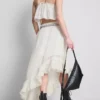 The primark scene | asymmetrical broderie maxi skirt