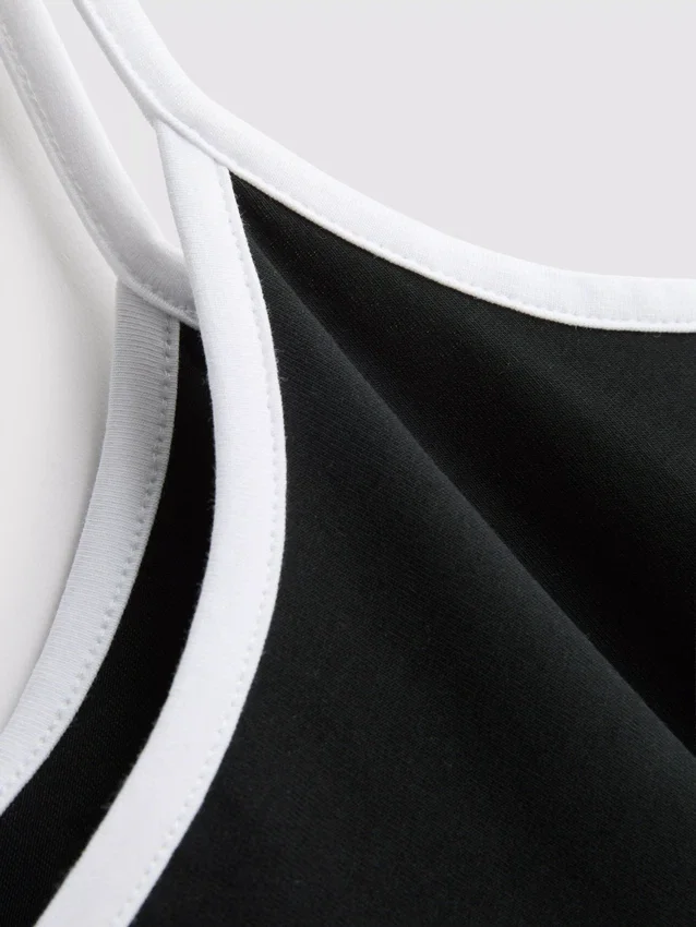 The primark scene | contrast trim strappy mini dress The primark scene | contrast trim strappy mini dress