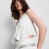 The primark scene | cotton broderie v-neck strappy top